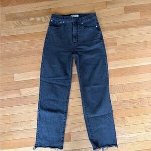 Madewell Women's Straight Leg Jeans - Black